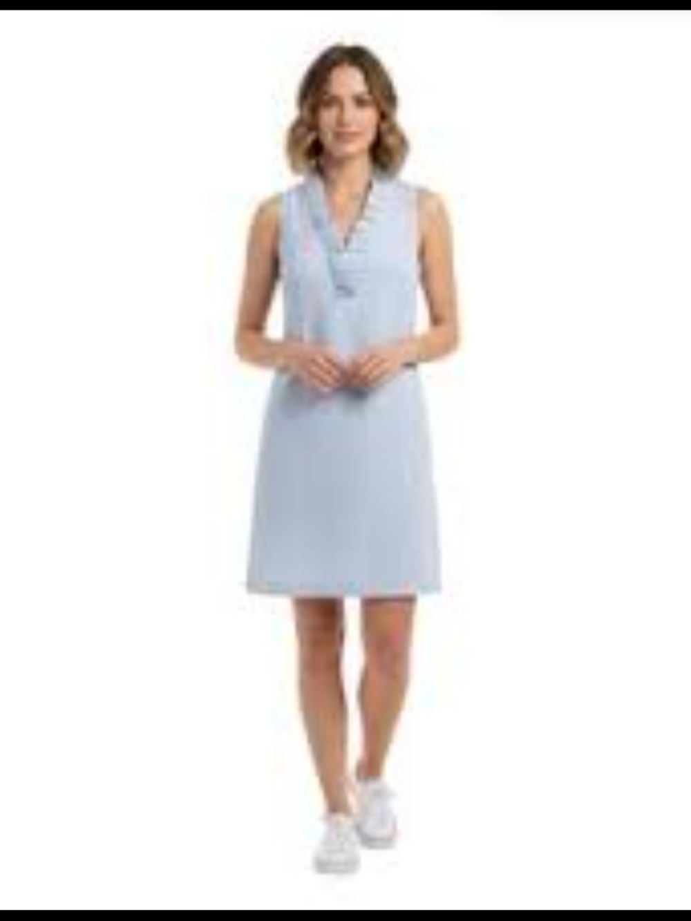 Vince Camuto Light Blue Sleeveless Shift Dress